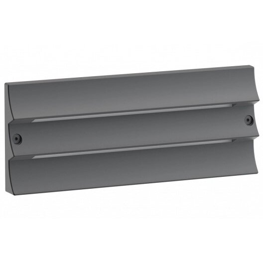 LED Wall Lamp, Grey, Waves