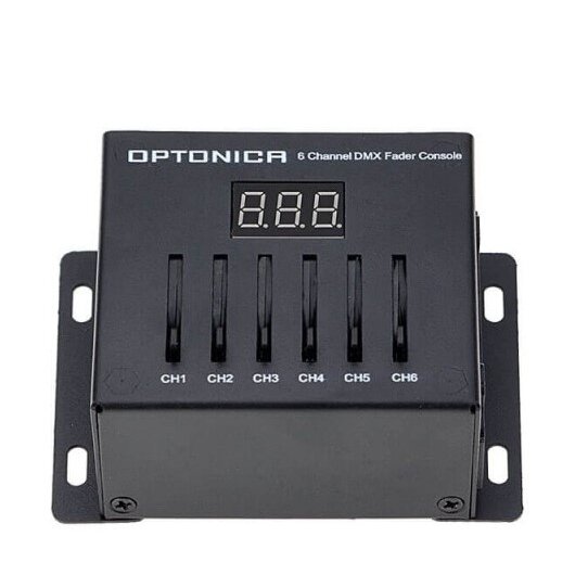 LED DMX Sliding Fader Console, 6 Channel 1