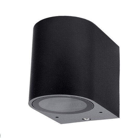 LED sieninis šviestuvas, juodas, cilindrinis, 1 lizdas, Max 35W 1