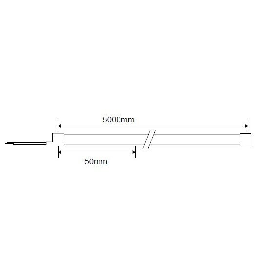 LED juosta, Flex Neon, 8W/m, 400Lm/m, 24V, IP65, neutrali balta šviesa 1