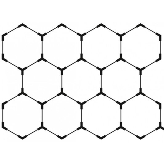LED korys (hexagon), 11HEX, 385W, CCT šviesa 1