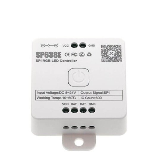 LED RGB SPI Controller, 5-24V, Remote Control, Bluetooth 1