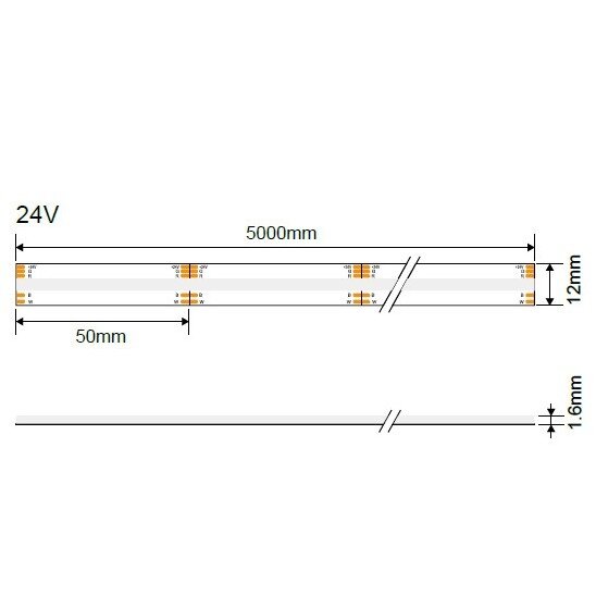 LED juosta, 12W/m, 500Lm/m, 24V, RGBW spalvos 3 LED juosta, 12W/m, 500Lm/m, 24V, RGBW spalvos 3