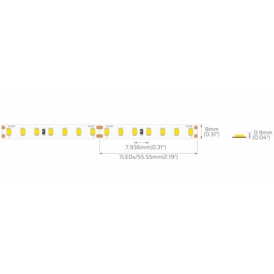 LED Strip 10W/m, 1300Lm/m, 24V, White Light 4 LED Strip 10W/m, 1300Lm/m, 24V, White Light 4