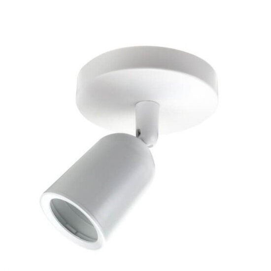 LED Spotlight Fixture, Plastic, White 1
