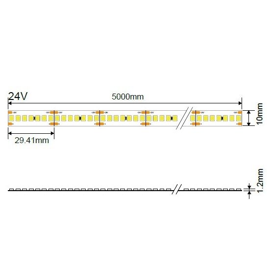 LED Strip 18W/m, 2340Lm/m, 24V, Neutral Light 4