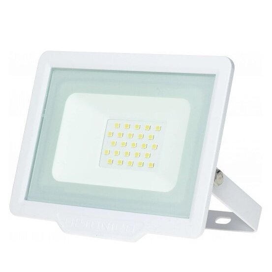 LED Floodlight, White, City Line, 20W, White Light