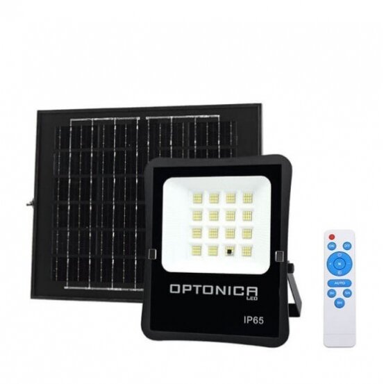 LED prožektorius, juodas, su saulės baterija, 16W, 1200Lm, šalta balta šviesa 1 LED prožektorius, juodas, su saulės baterija, 16W, 1200Lm, šalta balta šviesa 1