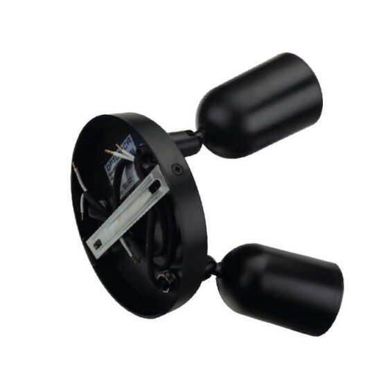 LED taškinis šviestuvas, plastikinis, 3xGU10, juodas 2 LED taškinis šviestuvas, plastikinis, 3xGU10, juodas 2