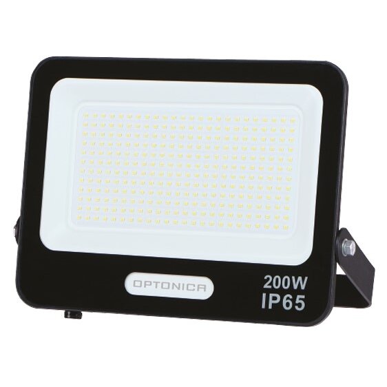 LED prožektorius, juodas, 90Lm/W, 200W, šalta balta šviesa LED prožektorius, juodas, 90Lm/W, 200W, šalta balta šviesa