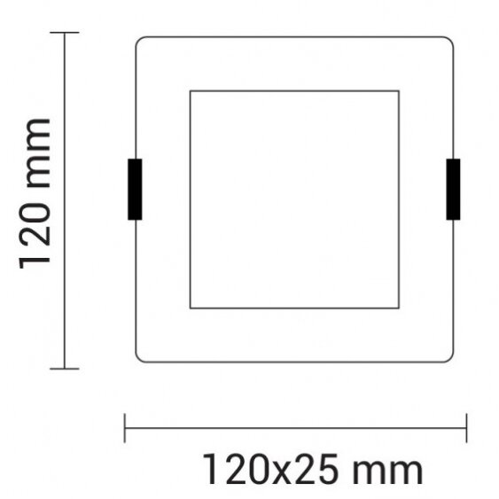 LED Built-In Module, Square, 6W, White Light 2