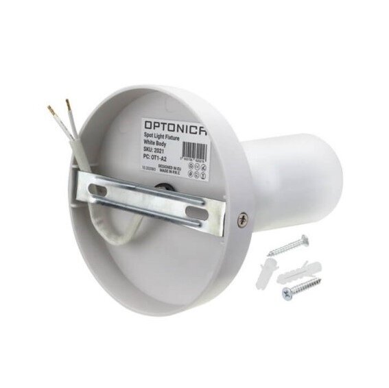 LED Spotlight Fixture, Plastic, White 2