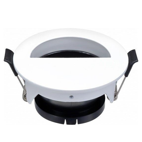 LED Spotlight Fixture, Round, White, Crescent 1