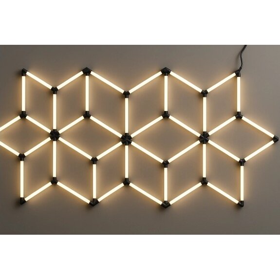 LED Hexagon Lights, 16HEX, 294W, White Light