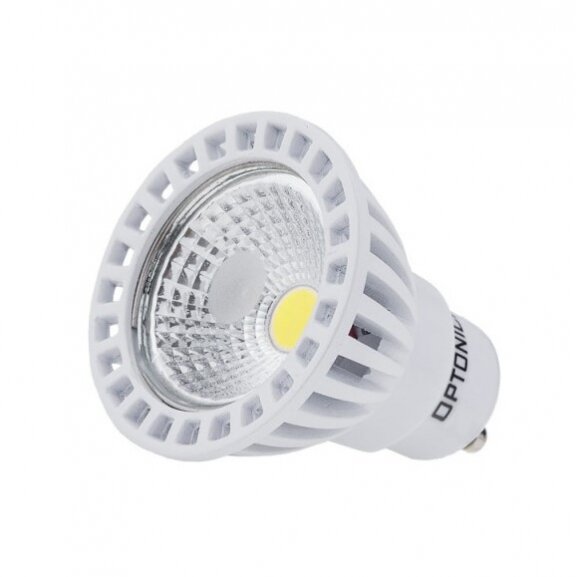 LED lemputė GU10 6W, dimeriuojama, 5 metai garantija, šalta balta šviesa 1