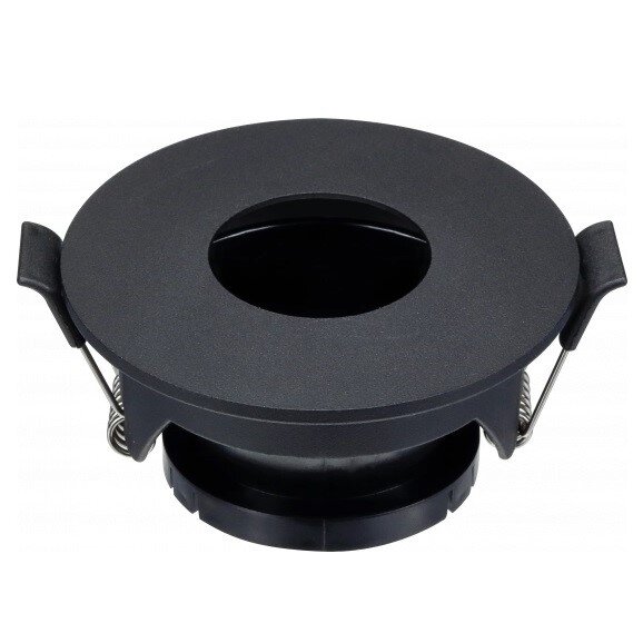 LED Spotlight Fixture, Round, Black, Round 1