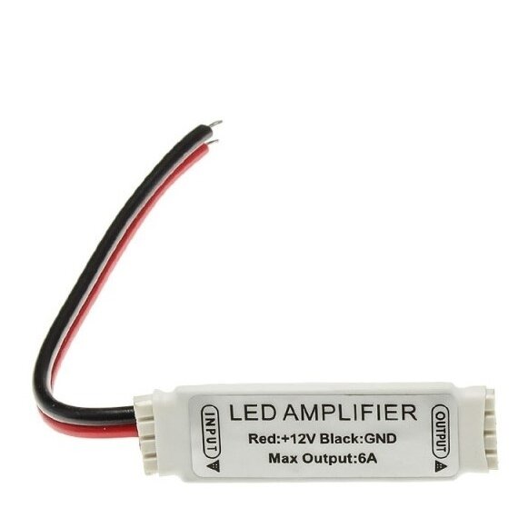 LED RGB Strip Mini Amplifier, 5-24V, 12A 1