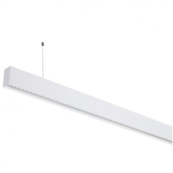 LED Linear Suspended Light, Linkable, 50W, White Body, Neutral Light 1