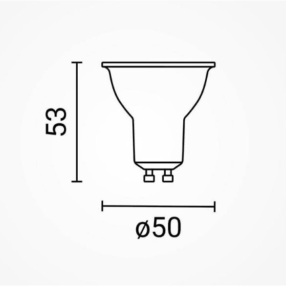 LED Spot GU10 6W, 120°, CRI ≥90, Dimmable, White Light 1