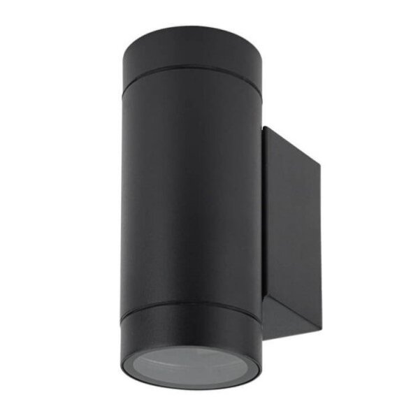LED Wall Lamp, 2xGU10, Cylinder, Black 1