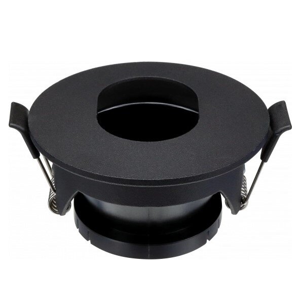 LED Spotlight Fixture, Round, Black, Oval 1