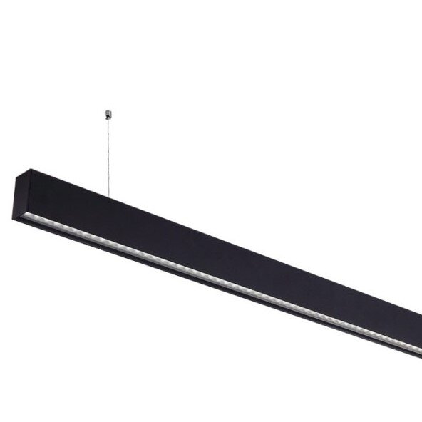 LED linijinis šviestuvas, 50W, juodas, sujungiamas, neutrali balta šviesa 1