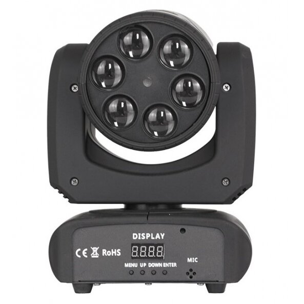 LED Shaking Head, 6x10W, Laser, Bee Eyes 2