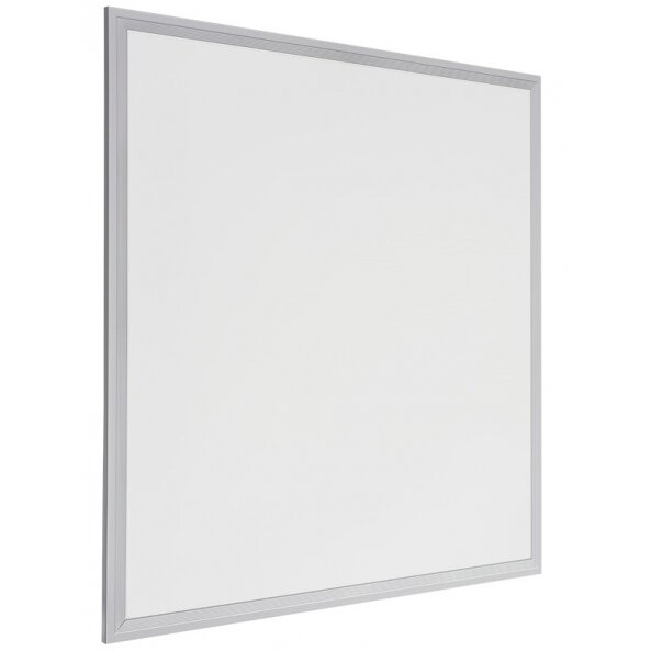 LED panelė, 60x60, 25W, su maitinimu, TP(b) difuzorius, nemirganti, šalta balta šviesa