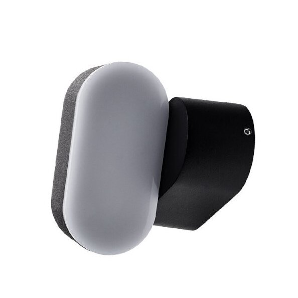 LED sieninis šviestuvas, juodas, pasukamas, 6W, neutrali balta šviesa 3