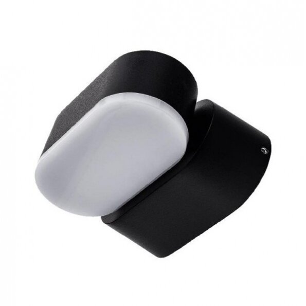 LED sieninis šviestuvas, juodas, pasukamas, 6W, neutrali balta šviesa 2