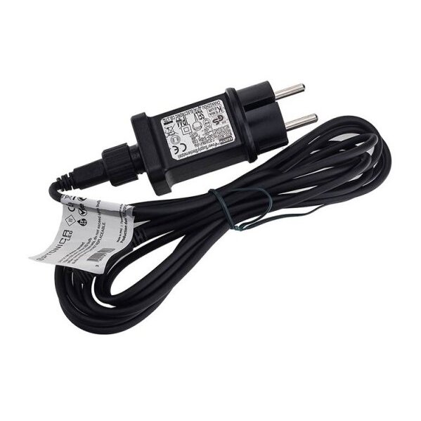LED lauko girlianda, juoda, 13m, 20 lizdų, 6W, šilta balta šviesa 4 LED lauko girlianda, juoda, 13m, 20 lizdų, 6W, šilta balta šviesa 4