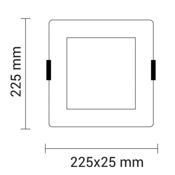 LED Built-In Module, Square, 18W, White Light 2