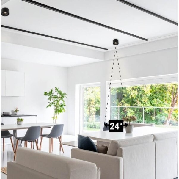 LED Downlight, 10W, Black, Warm Light 2