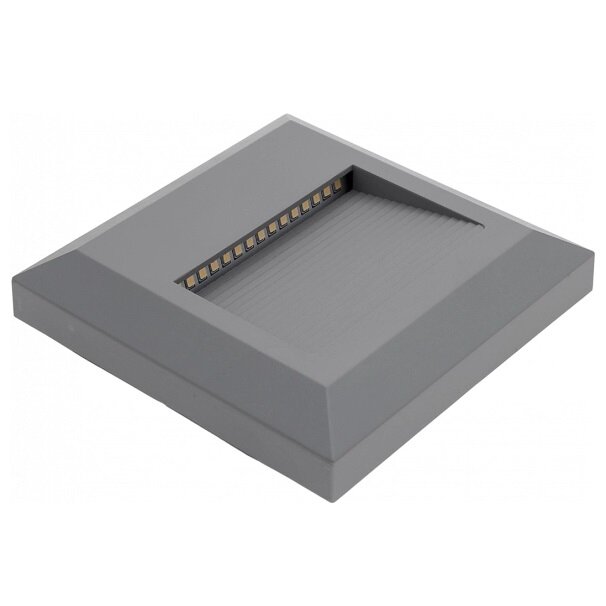 LED Step Light, Square, Grey, 2W, Neutral Light 1