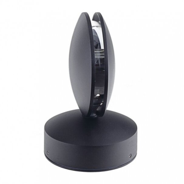 LED Wall Light, Black, 9W, Warm Light 2