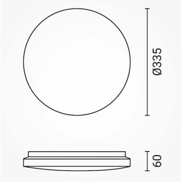 LED Ceiling Light, 18W, DIP-Switch, Star Cover, CCT 5