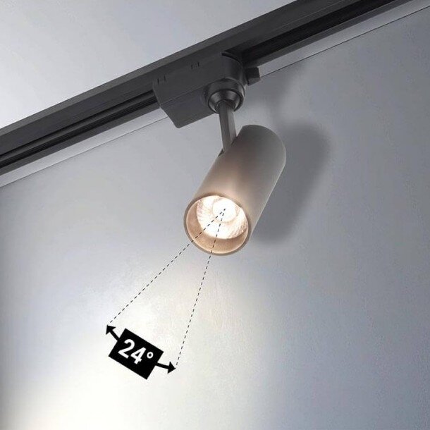 LED bėginis šviestuvas, 1F, 12W, 1200Lm, juodas, šilta balta šviesa 4