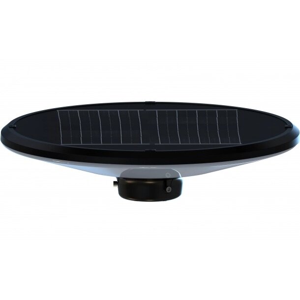 LED Solar Garden Lamp, Black, 2.5m Pole, Water Tank, Remote Control, CCT 5