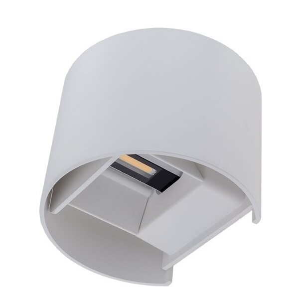 LED sieninis šviestuvas, baltas, apvalus, reguliuojamas spindulys, 6W, šilta balta šviesa 2 LED sieninis šviestuvas, baltas, apvalus, reguliuojamas spindulys, 6W, šilta balta šviesa 2