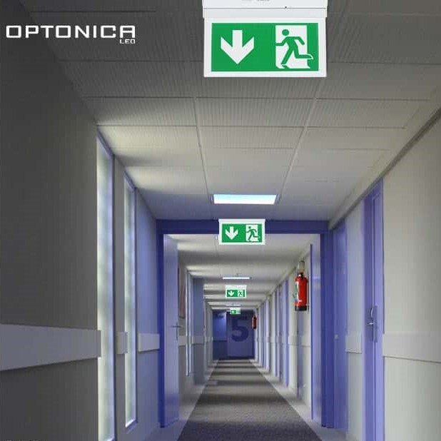 LED Wall Surface Emergency Exit Light, 2W, 3 Hours, with PVC Legend, White Light 4 LED Wall Surface Emergency Exit Light, 2W, 3 Hours, with PVC Legend, White Light 4