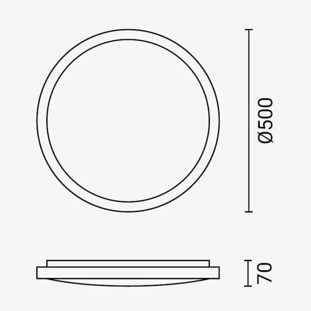 LED lubų šviestuvas, 36W, apvalus, juodas/baltas, atmintis, nuotolinis valdymas, CCT šviesa 4