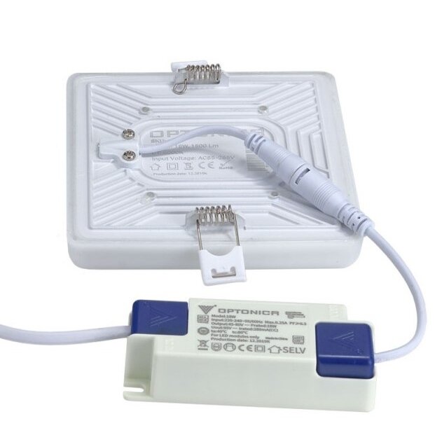 LED Frameless Panel, Square, 18W, Warm Light 2