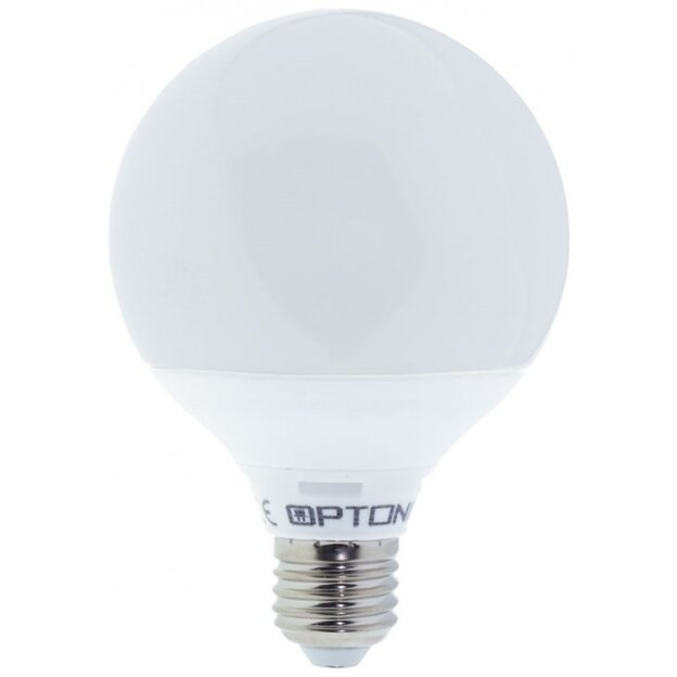 LED Bulb E27 G95 12W, 5 Years Warranty, White Light
