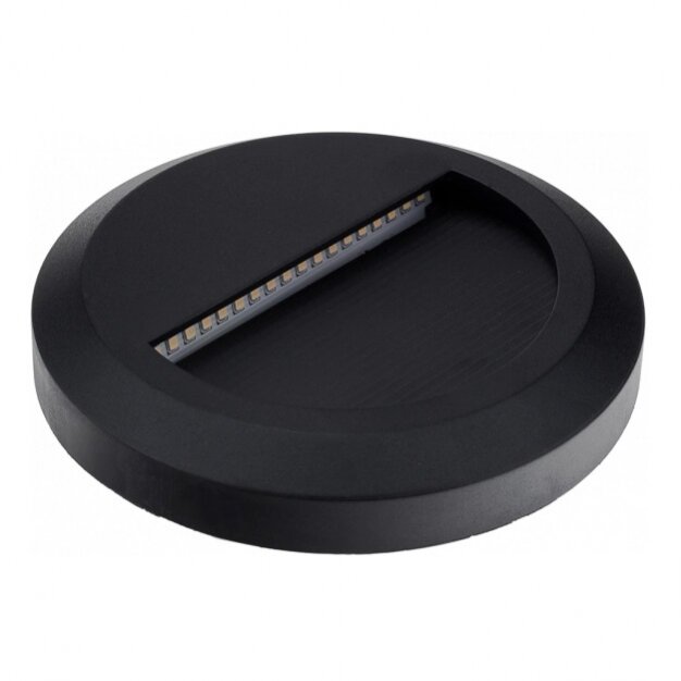 LED Step Light, Round, Black, 2W, Neutral Light 1