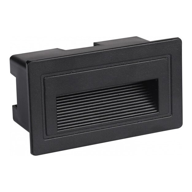 LED Step Light, Square, Black, 3W, Warm Light 1