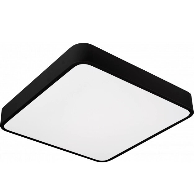 LED Ceiling Light, Black Body, Square, 30W, Neutral Light