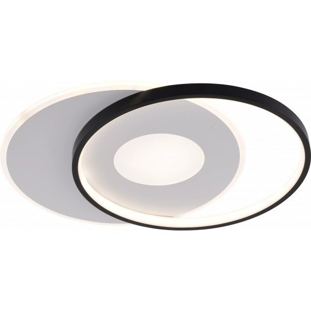 LED lubų šviestuvas, 54W, baltas/juodas, dimeriuojamas, nuotolinis valdymas, CCT 1 LED lubų šviestuvas, 54W, baltas/juodas, dimeriuojamas, nuotolinis valdymas, CCT 1