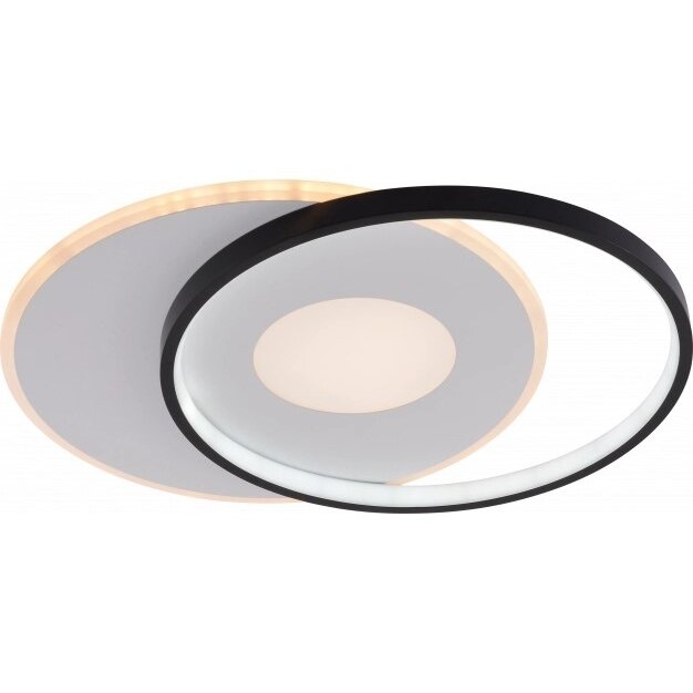 LED Ceiling Lamp, 54W, White/Black, Dimmable, Remote Control, CCT 2