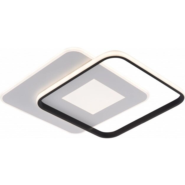 LED Ceiling Lamp, 60W, White/Black, Dimmable, Remote Control, CCT 1