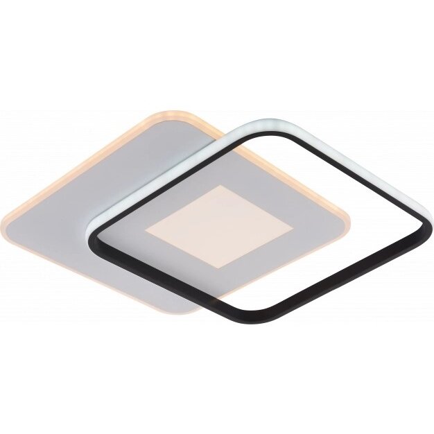 LED Ceiling Lamp, 60W, White/Black, Dimmable, Remote Control, CCT 2